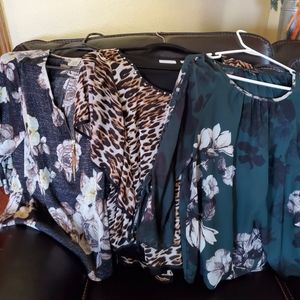 Three women's blouses
